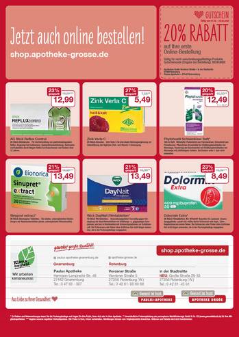 Flyer mit Angeboten Februar