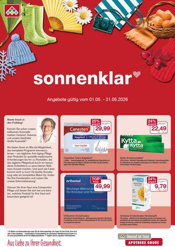 Flyer mit Mai-Angeboten