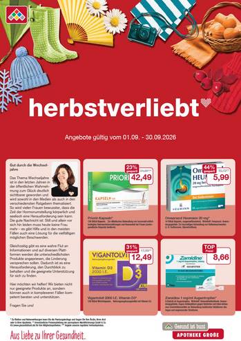 Flyer mit September-Angeboten