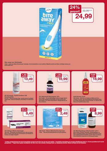 Flyer mit den Juli-Angeboten 
