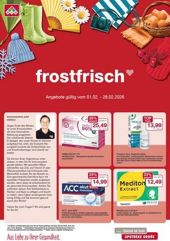 Flyer mit Angeboten Februar