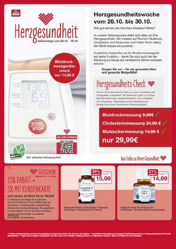 Flyer mit Oktober-Angeboten